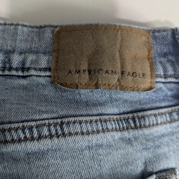 American Eagle Men's 33*34 Orginal Straight Jeans Stretch Denim Blue EUC - Picture 10 of 14